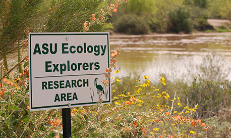 Image of ecology explorer research area sign