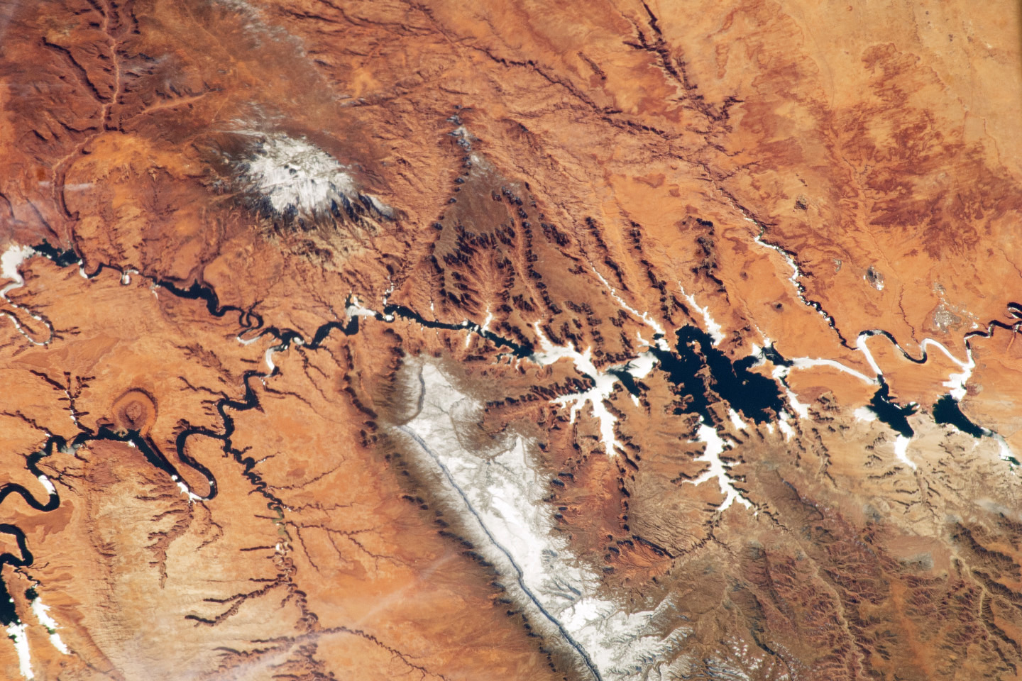 Satellite image of the colorado river