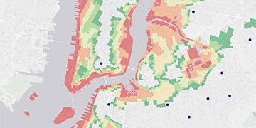 Design Storms map