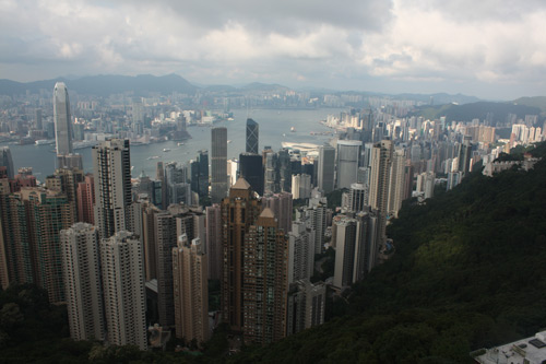Arial picture of Hong Kong