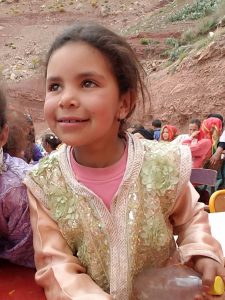 Morocco schoolgirl in Ait Khalef